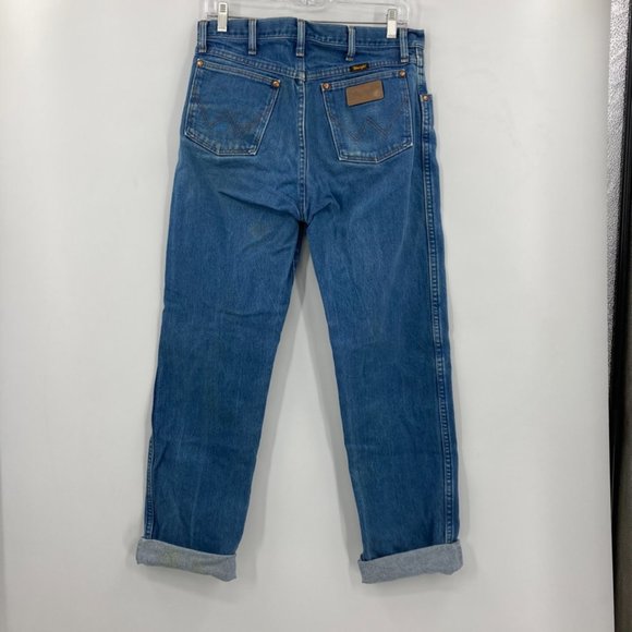 Wrangler Blue Straight Leg Jeans - Picture 2 of 9